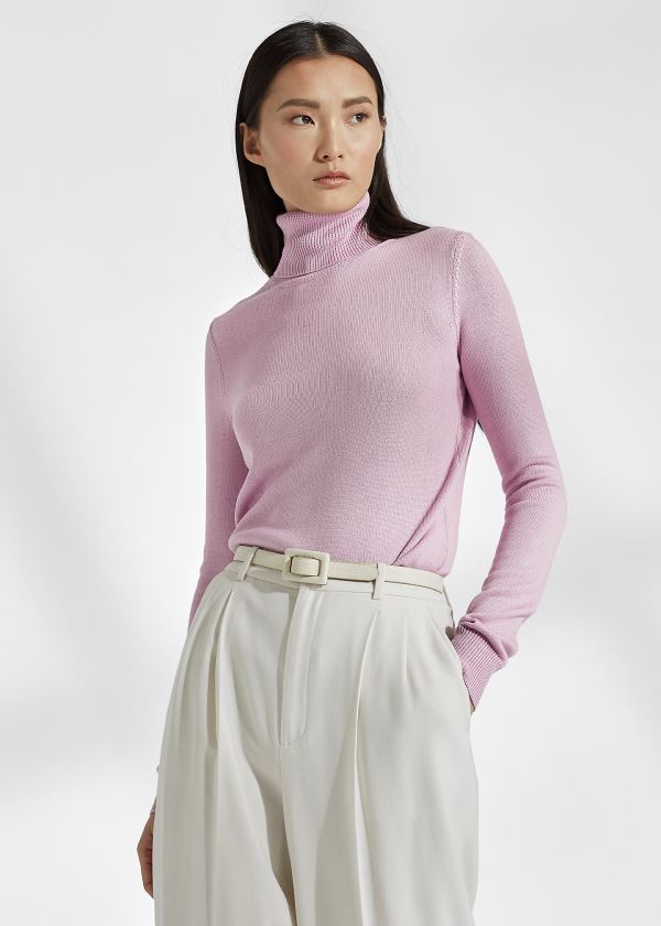 Women's Ralph Lauren Lacquered Turtleneck Sweater | 935401UTC